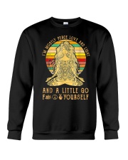 I'm Mostly Peace Love And Light Crewneck Sweatshirt thumbnail