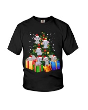 Elephant Christmas Tree Shirt Elephant Christmas Youth T-Shirt thumbnail