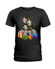 Elephant Christmas Tree Shirt Elephant Christmas Ladies T-Shirt thumbnail