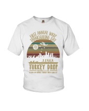 Thankgiving Turkey Drop Youth T-Shirt tile