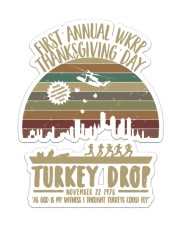Thankgiving Turkey Drop Sticker tile