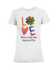 2nd Grade Teacher Life Premium Fit Ladies Tee tile
