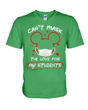 Student Can't Mask V-Neck T-Shirt tile