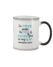 Kindergarten Teacher Smiling Color Changing Mug tile