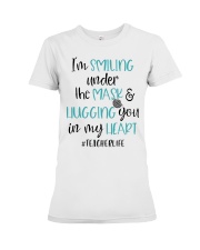Teacher Life Smiling Premium Fit Ladies Tee tile