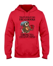 Book Drink Tea Hooded Sweatshirt tile