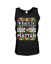 Teacher Black Educator Matter Unisex Tank tile