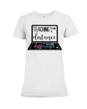 Teacher From Distance Premium Fit Ladies Tee tile