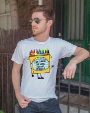 Teacher Mask Student Classic T-Shirt lifestyle-mens-crewneck-front-2