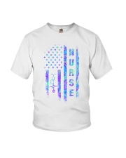 Nurse Flag USA Youth T-Shirt tile