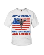 Nurse Love America Youth T-Shirt tile