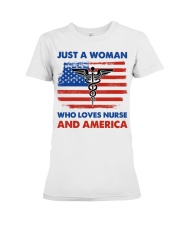 Nurse Love America Premium Fit Ladies Tee tile