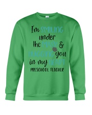 Preschool Teacher Smiling Crewneck Sweatshirt tile