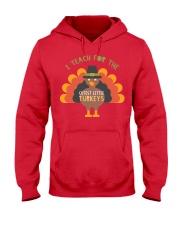 Teacher Cutest Little Turkey Hooded Sweatshirt tile