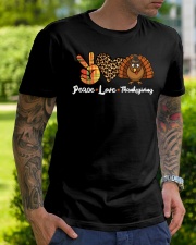 Thanksgiving Peace Love Classic T-Shirt lifestyle-mens-crewneck-front-7