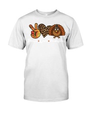 Thanksgiving Peace Love Premium Fit Mens Tee tile