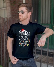 School Nurse Favorite Santa Classic T-Shirt lifestyle-mens-crewneck-front-2