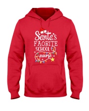 School Nurse Favorite Santa Hooded Sweatshirt tile