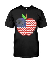 Teacher Apple 4th July Classic T-Shirt front