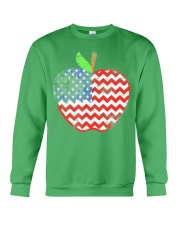 Teacher Apple 4th July Crewneck Sweatshirt tile