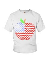 Teacher Apple 4th July Youth T-Shirt tile