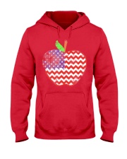 Teacher Apple 4th July Hooded Sweatshirt tile
