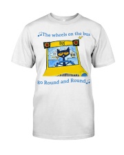 School Bus Round Premium Fit Mens Tee tile