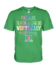 Preschool Teacher Can Do Virtually V-Neck T-Shirt tile