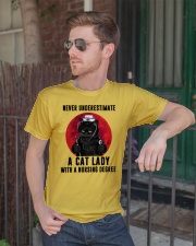 Cat Lady Nursing Classic T-Shirt lifestyle-mens-crewneck-front-2