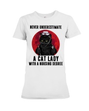 Cat Lady Nursing Premium Fit Ladies Tee tile