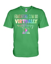 Educators Can Do Virtually V-Neck T-Shirt tile
