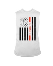 Nurse Heartbeat Flag Sleeveless Tee tile