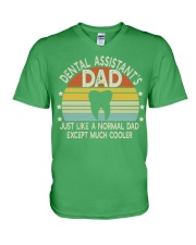 Dental Assistant Dad V-Neck T-Shirt tile