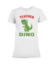 Teacher Dino Premium Fit Ladies Tee tile