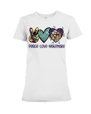Jack Peace Love Nightmare Premium Fit Ladies Tee tile