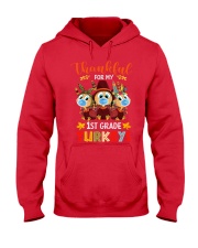 1st Grade Turkey Thankfull Hooded Sweatshirt tile