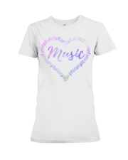 Music Heart Love Premium Fit Ladies Tee tile