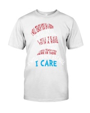 Teacher Because I Care Premium Fit Mens Tee tile