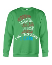 Teacher Because I Care Crewneck Sweatshirt tile