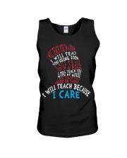 Teacher Because I Care Unisex Tank tile