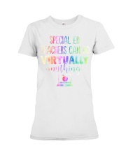 Special Ed Teacher Can Do Virtually Premium Fit Ladies Tee tile