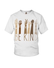 Sign language be kind Youth T-Shirt tile