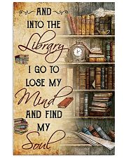 library i go to lose my mind poster 11x17 Poster front