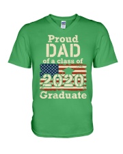 Class Proud Dad Graduate V-Neck T-Shirt tile