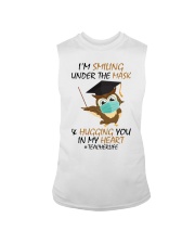 Teacher Smiling mask Sleeveless Tee tile