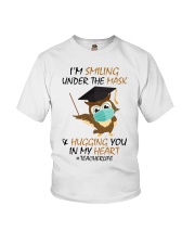 Teacher Smiling mask Youth T-Shirt tile