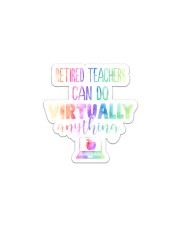 Retired teachers Can Do Virtually Sticker tile