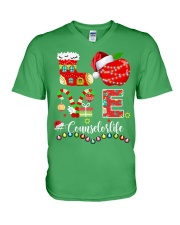 Counselor Life Christmas V-Neck T-Shirt tile
