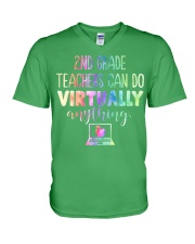 2nd Grade Teacher Can Do Virtually V-Neck T-Shirt tile