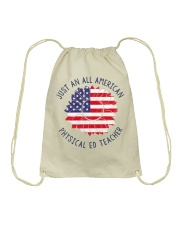 Physical Ed Teacher American Drawstring Bag tile